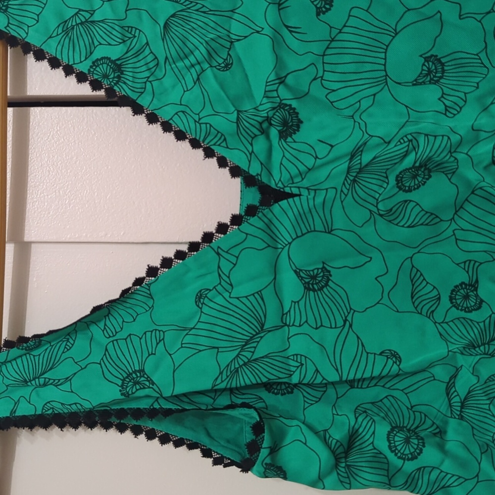 NWOT Kooples Green Top - Poppy Tank - Size Small - Picture 2 of 5